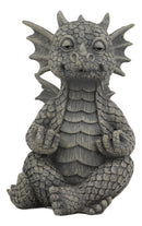 Ebros Whimsical Meditating Dragon Fists Inner Qi Strength Power Statue 5" Tall Decor