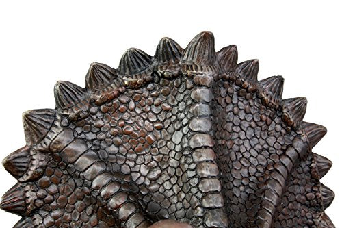 Ebros Jurassic Triceratops Wall Head Large 15.25" H Hanging Wall Decor Plaque