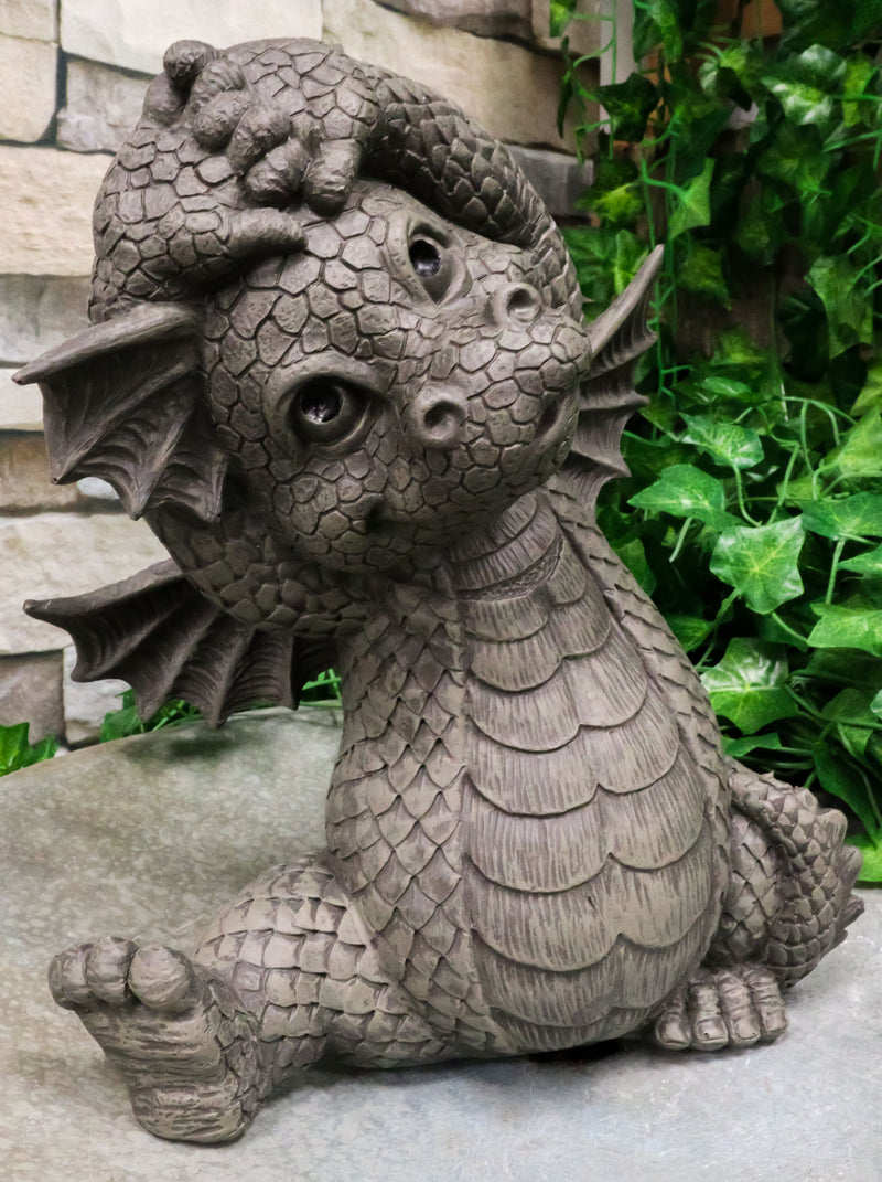Ebros Whimsical Garden Dragon Morning Yoga Stretch Statue Guest Greeter Decor