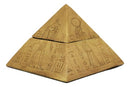 Egyptian Wonder Pyramid Hinged Jewelry Box Figurine Decorative Trinket Storage