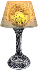 Ebros Celtic Sacred Tree Of Life Mini LED Night Light Figurine 7"H Table Courtesy Lamp