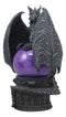 Ebros Midnight Climbing Winged Dragon Purple Blood Sandstorm Ball Statue 10"H