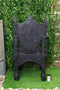 48" Tall Life Sized Fantasy Dragon Coat of Arms Heraldry Crest Throne Chair