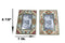 Set Of 2 Southwestern Indian Aztec Diamond Vectors Geometry 4"X6" Picture Frames