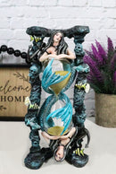 Ebros Large Sirens Of The Seas Necromancer Gothic Mermaid Sand Timer Pillar 9"H