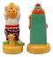 Casino Jackpot Lucky Winner Lady With Slot Machine Salt & Pepper Shakers Set