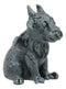 Gothic Winged Guardian Baby Goat Gargoyle Statue Faux Stone Resin Small 2.5"H