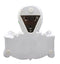 Ebros Gift White Day Of The Dead Sugar Skull Floral Skeleton Toilet Paper Holder Bathroom Wall Decoration Figurine