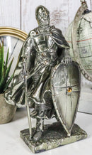 Holy Roman Empire Crusader Knight With Sword And Shield Statue Suit Of Armor