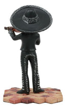 Day Of The Dead Wedding Band Mariachi Violin Player Skeleton Statue 5.25"H