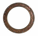 Antique Bronze Rust Finish Nautical Marine Ship Porthole Wall Mirror Decor 15"D