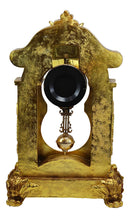 Baroque Rococo Vintage Gold Design Floral Vine Garland Analog Quartz Table Clock