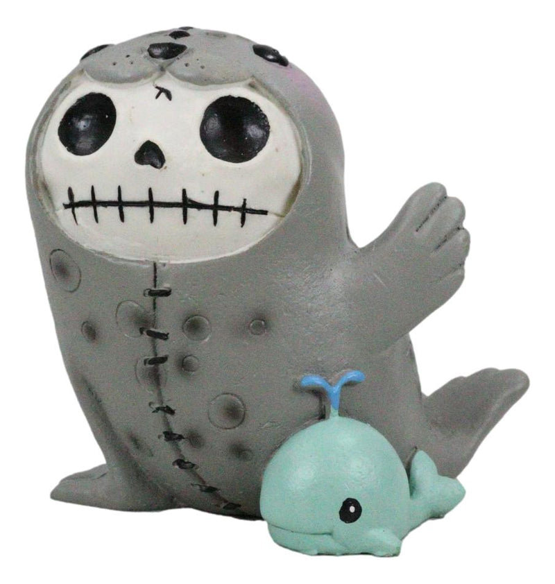 Furry Bones Sea World Marine Elephant Seal Skeleton With Mini Whale Figurine
