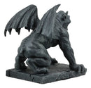 Ebros Winged Demonic Bull Gargoyle Statue Gothic Night Crawler Sentry Stone Devil
