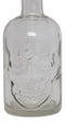 Ebros 30oz Skeleton Skull Liquor Glass Decanter Bottle With 2 Skulls Acrylic Shooters