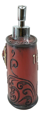 Rustic Western Family The Lord Is My Shepherd Heart Scroll Soap Pump Dispenser