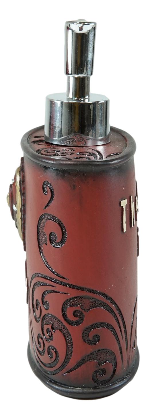 Rustic Western Family The Lord Is My Shepherd Heart Scroll Soap Pump Dispenser