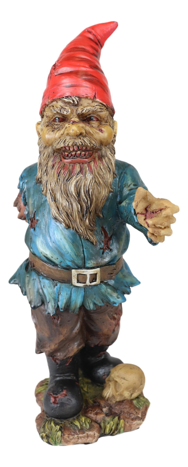 Walking Dead Standing And Crawling Zombie Gnomes With Severed Limbs Statue Set