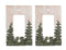 Rustic Evergreen Pine Trees Forest 2-Pack Single Rocker Switch Wall Cover Plates