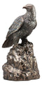 Ebros Inspirational Majestic Bald Eagle At Rest Cremation Urn Statue 18.25" Tall 250 Cubic Inches Capacity Bottom Load Feature Grand Eagle Memorial Decorative Figurine