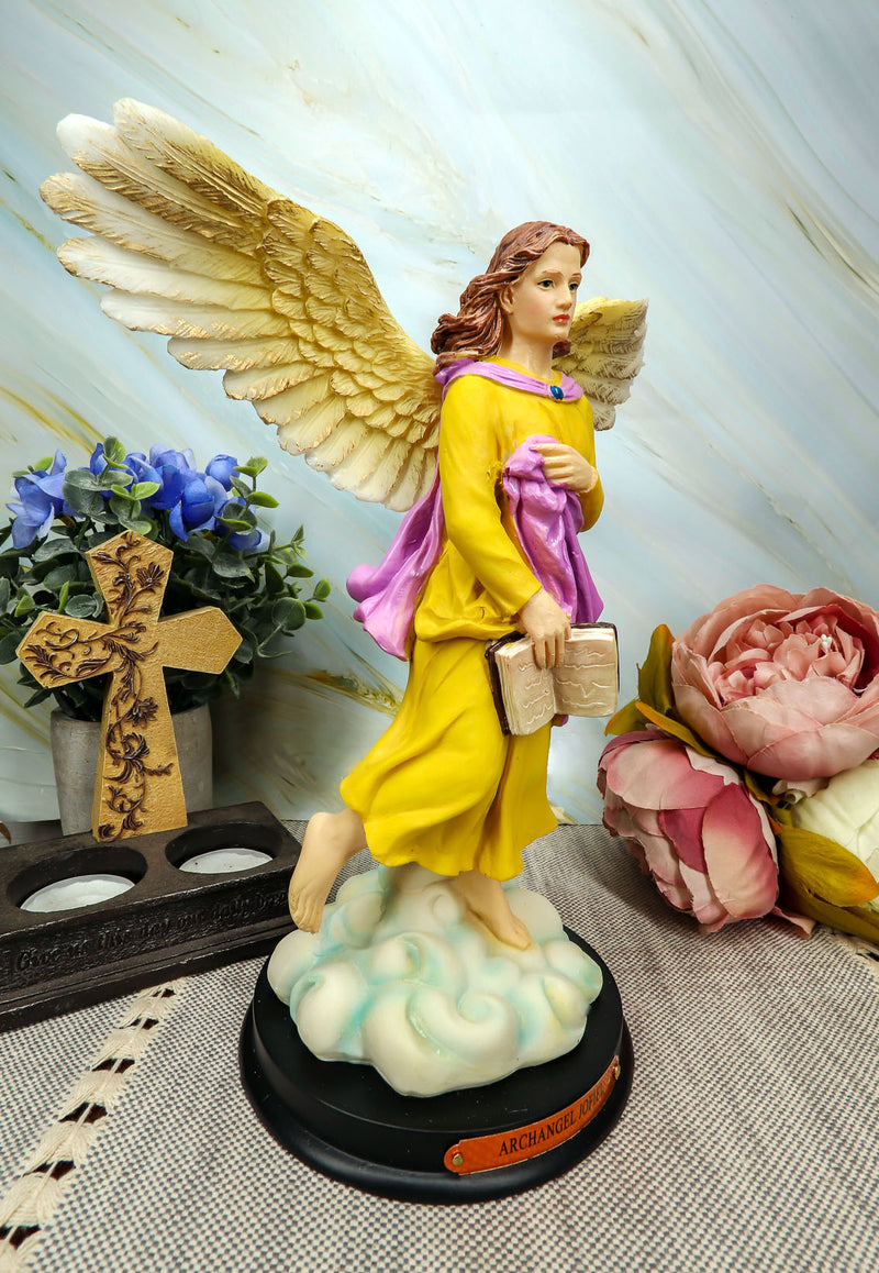 Ebros Archangel Saint Jofiel Jophiel Statue 10" H Figurine with Brass Name Plate