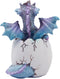Ebros Small Purple Whimsical Dragon Baby Hatchling In Egg Statue Fantasy Prehistoric Twilight Dragon Collectible Figurine