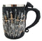 Ebros Set of 3 Valyrian Steel Blade Swords And Armory & Double Dragon Goblet Mug