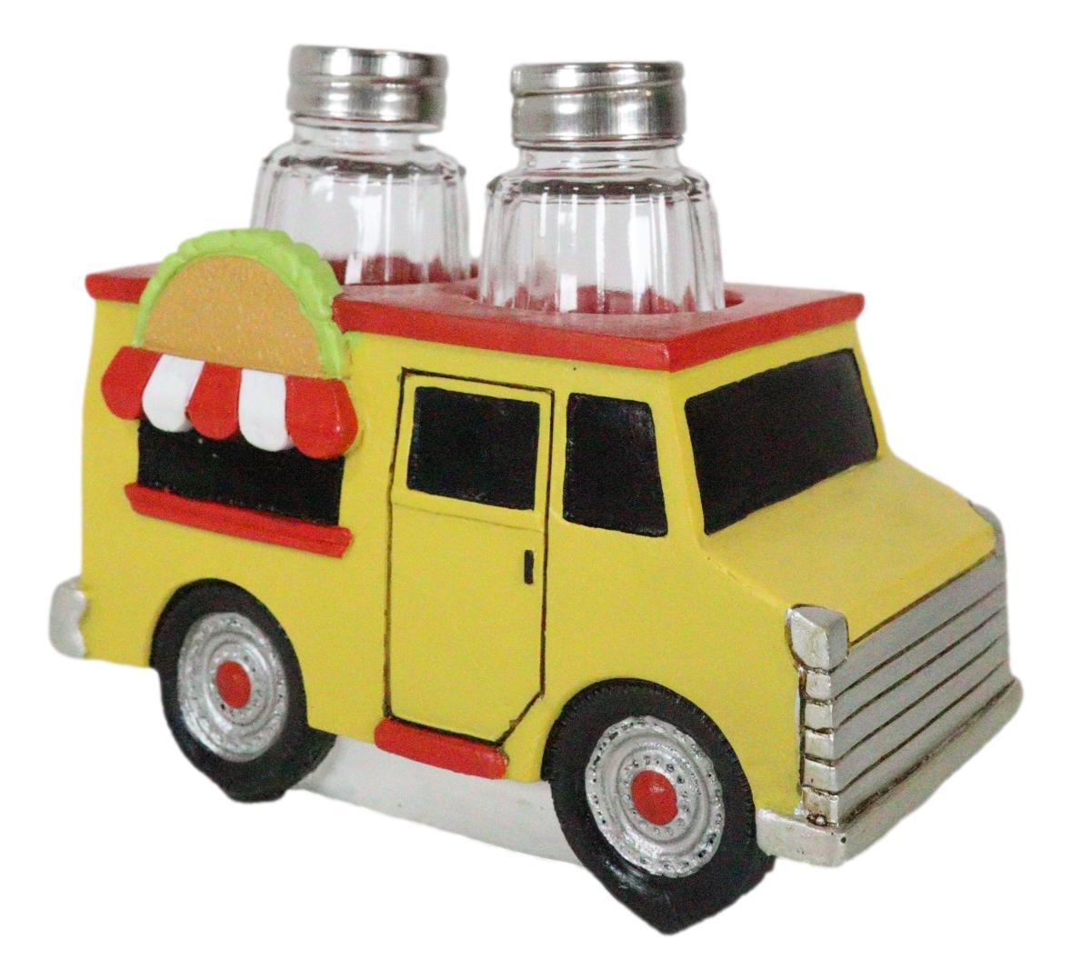 Taste Of Mexico Tex-Mex Fiesta Taco Food Truck Salt And Pepper Shakers Holder - Ebros Gift
