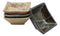 Traditional Design Japanese Tenmoku Soy Sauce Dipping Bowl or Dish Set of 4