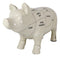 Large Ceramic Country Farmhouse Pig Swine Pork Butcher Chart Piggy Coin Bank Jar
