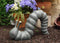 Ebros Gift Large 17" Long Aluminum Metal Whimsical Metamorphosis Giant Caterpillar Worm Crawling Garden Statue Home Lawn Patio Pool Pond Decorative Sculpture Figurine