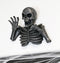 Thriller Graveyard Morbid Clawing Skeleton Wall Decor Dead Skull Hanging Statue