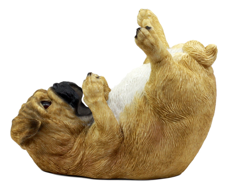 Ebros Apricot Fawn Pug Wine Holder 8.25" Long Canine Dog Wine Bottle Holder
