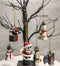 Set Of 6 Scary Merry Christmas Halloween Skeleton Santa Snowman Tree Ornaments