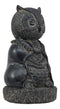 Ebros Feng Shui Vastu Buddha Zen Yoga Owl with Prayer Beads Necklace Meditating Statue