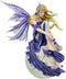 Ebros Blonde Fairy Sitting On Lunar Full Moon Statue 8.5" Tall by Nene Thomas