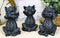 Whimsical Dragon Hatchlings See Hear Speak No Evil Baby Dragons Statue Set Of 3