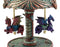Ebros Eye Of Pandora Three Colorful Flying Dragons Clockwork Musical Carousel Statue