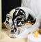 Small Cool Chrome Plated Extraterrestrial ET Alien Skull Figurine Collectible