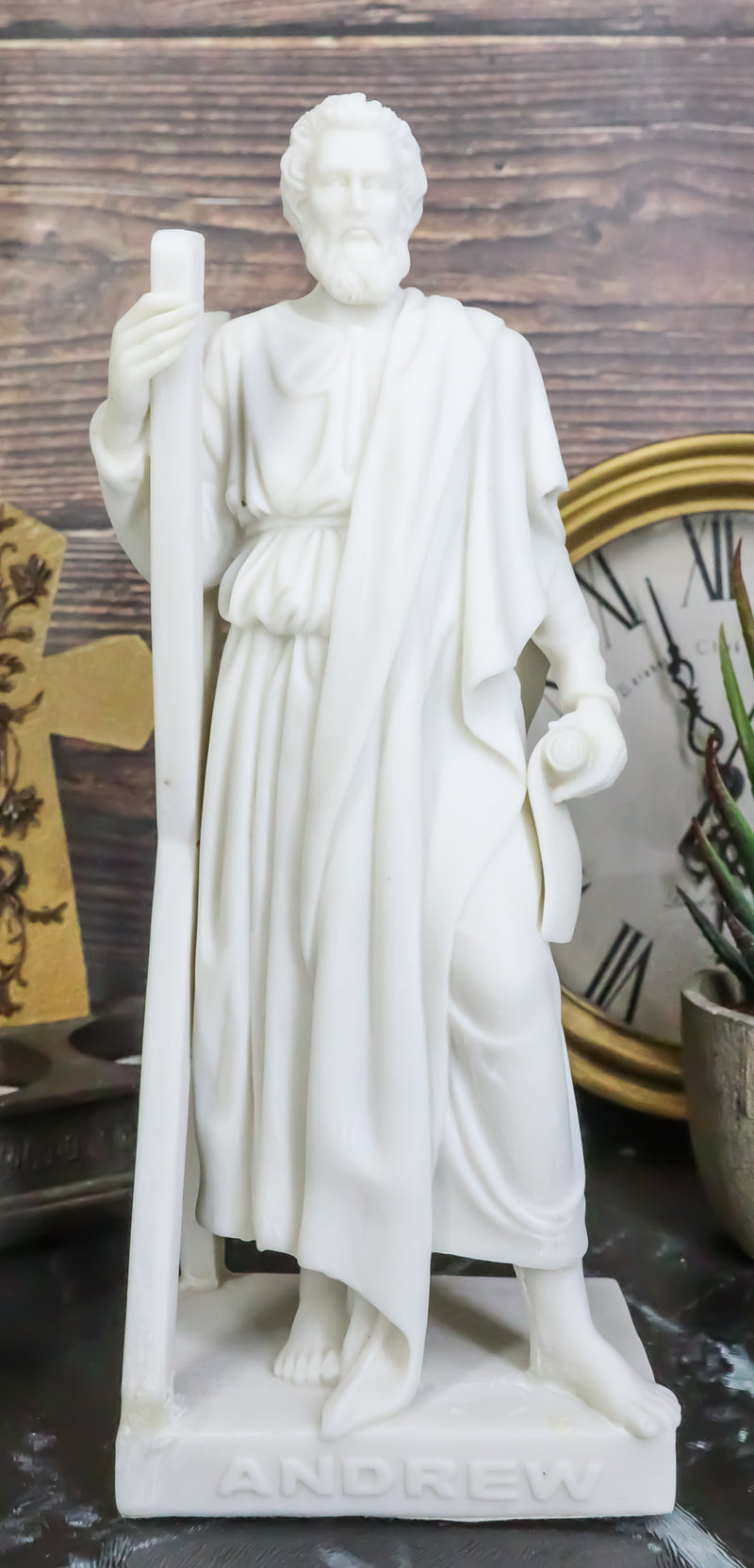 Bertel Thorvaldsen Copenhagen Museum Christ Hall Apostle Andrew Statue 8"Tall