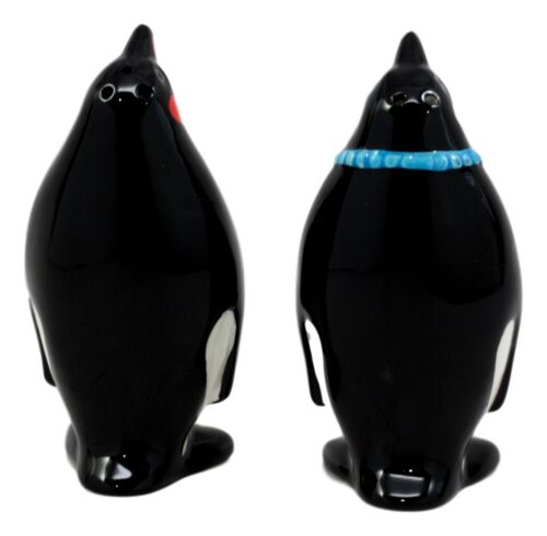 Polar Opposites Emperor Penguin Salt & Pepper Shakers Ceramic Magnetic Set
