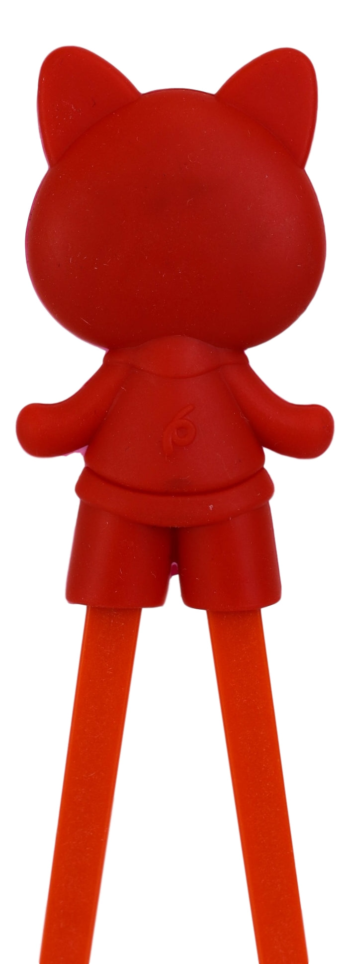 Red Miss Piggy Pig Reusable Training Chopsticks Set W/ Silicone Helper BPA Free