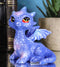 Cloud Blue And Purple Sapphire Baby Dragon Collectible Small Dragon Figurine