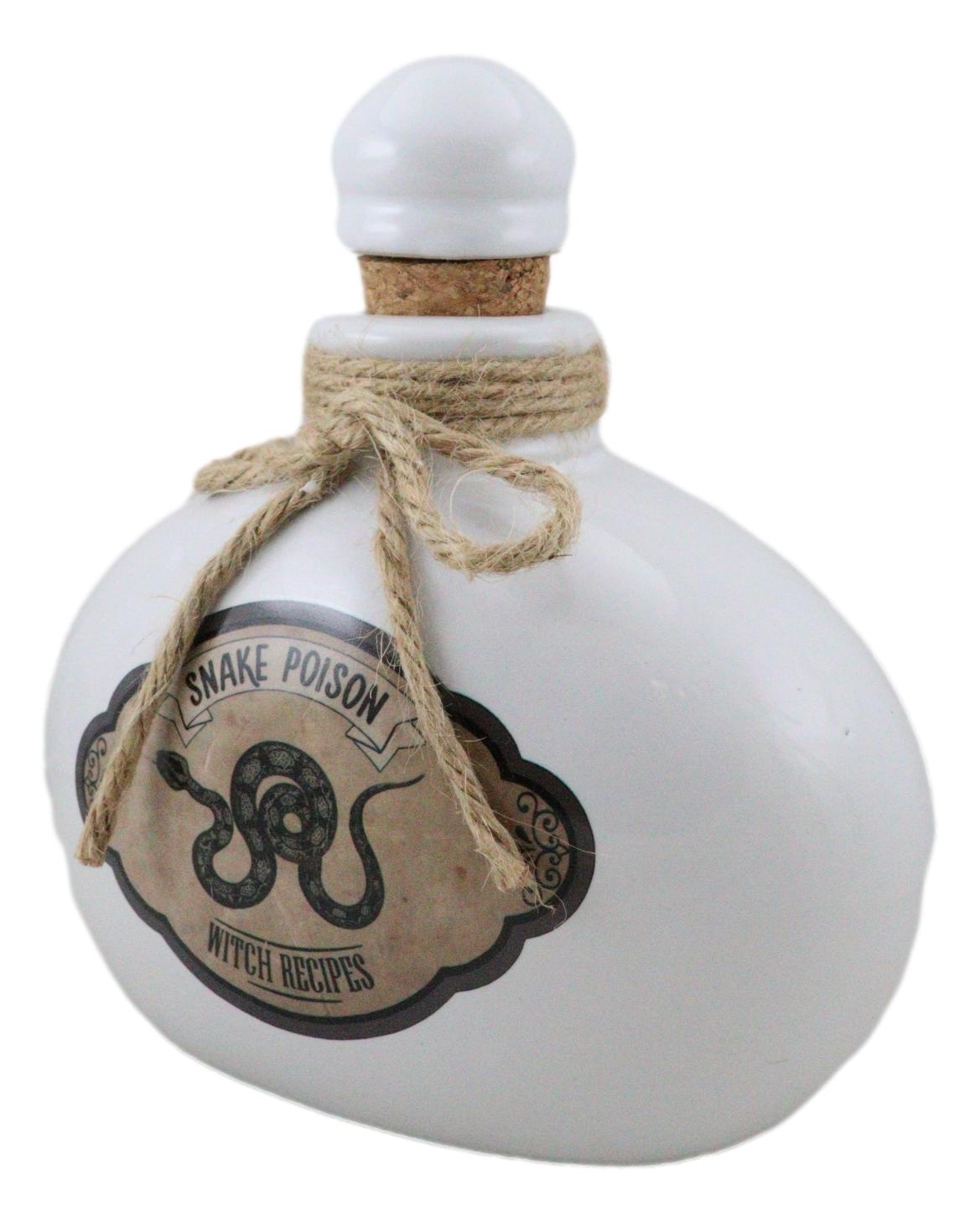 Ceramic Serpent Snake Poison Witch Recipes Mad Doctor Poison Prop Potion Bottle