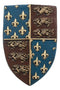 Ebros Gift Medieval Three Lions Fleur De Lis Coat Of Arms Shield Trinket Box - Ebros Gift