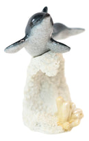 Ocean Marine Sea Life Bottlenose Dolphin Rising Over Wave Decor Figurine 4.25"H