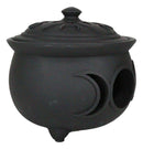 Wicca Triple Moon Goddess Cutout Cauldron Pot For Trinkets Crystals Holder