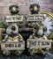 Whimsical Cute Sea Turtles Set of Four Figurine Holding Signs With Funny Sayings