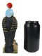 Egyptian Sky God Horus Falcon Bird With Pschent On Hieroglyphic Base Figurine