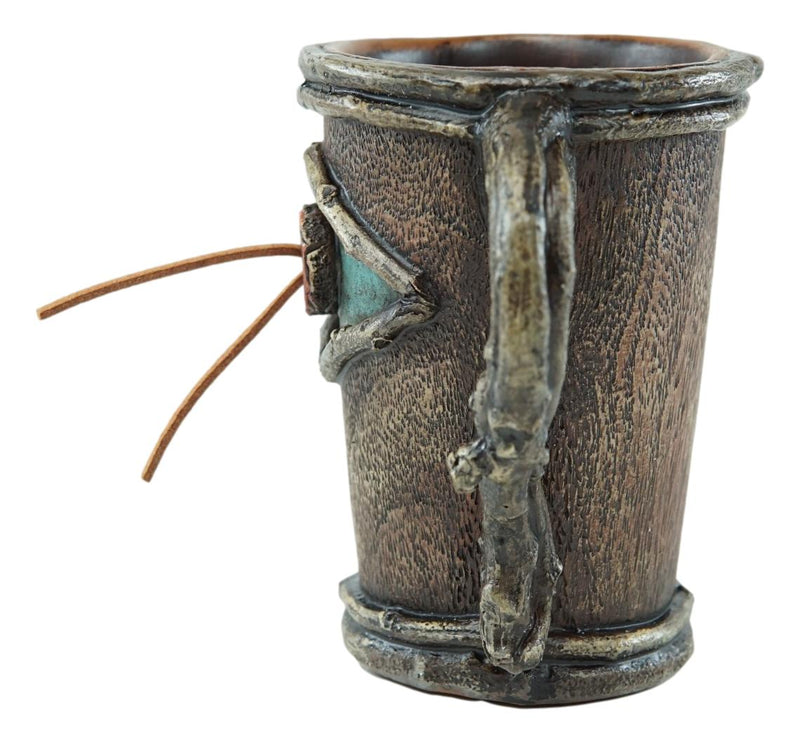 Country Western Faux Branch Wood Tumbler Cup Soap Dish and Toothbrush Holder Set